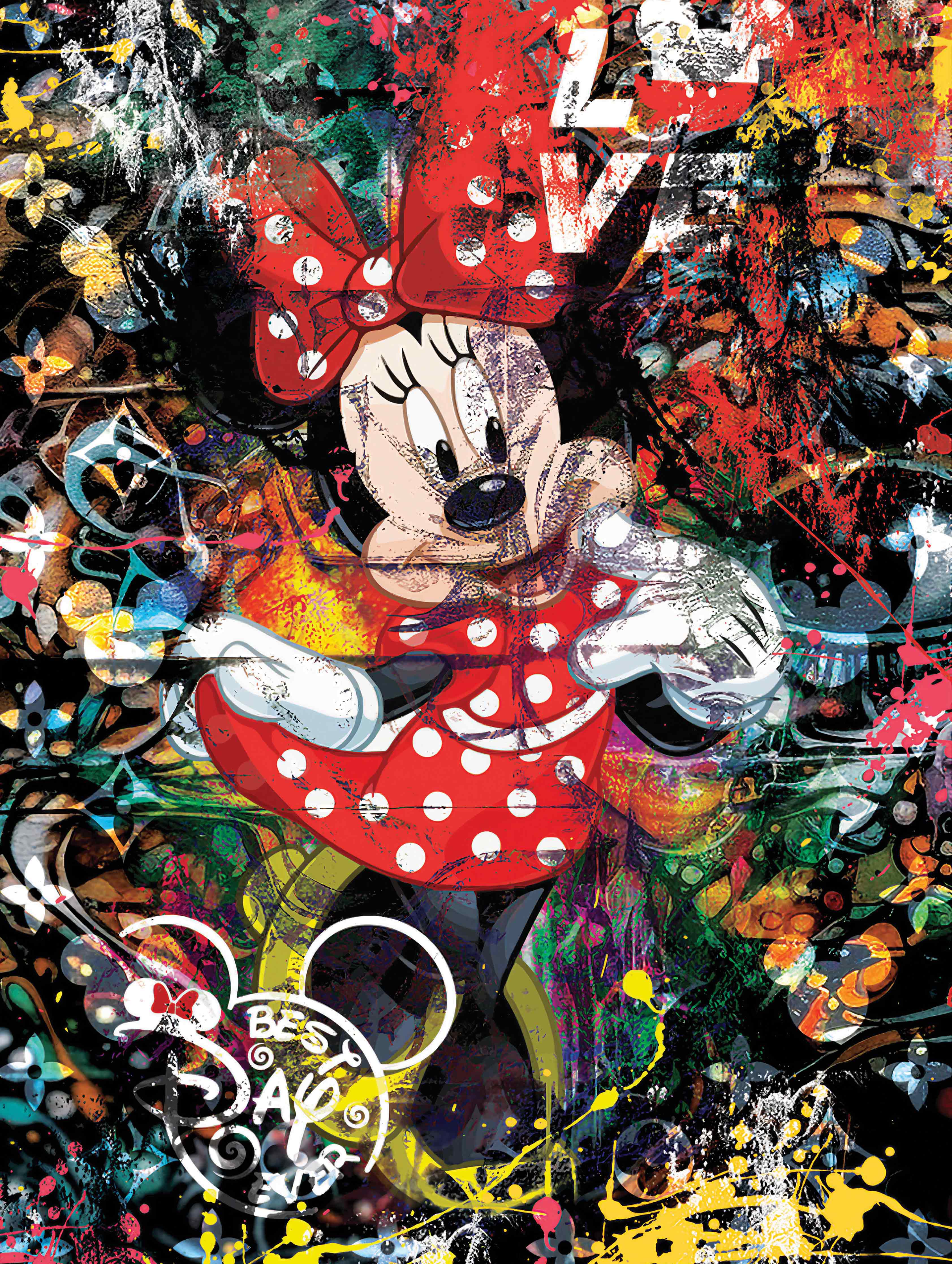 Minnie Mouse Kunstexplosion