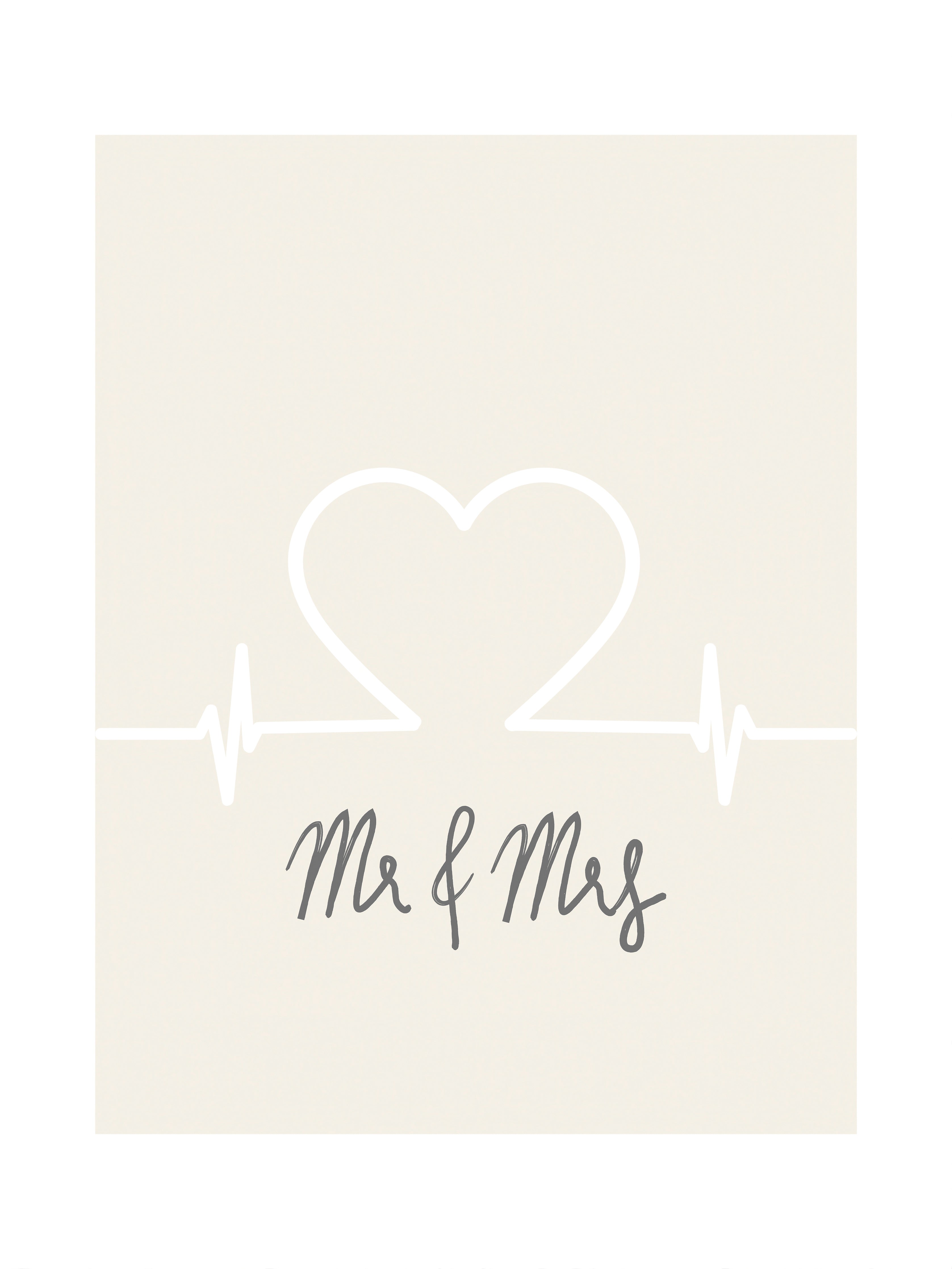 Liebesherz EKG - Mr & Mrs