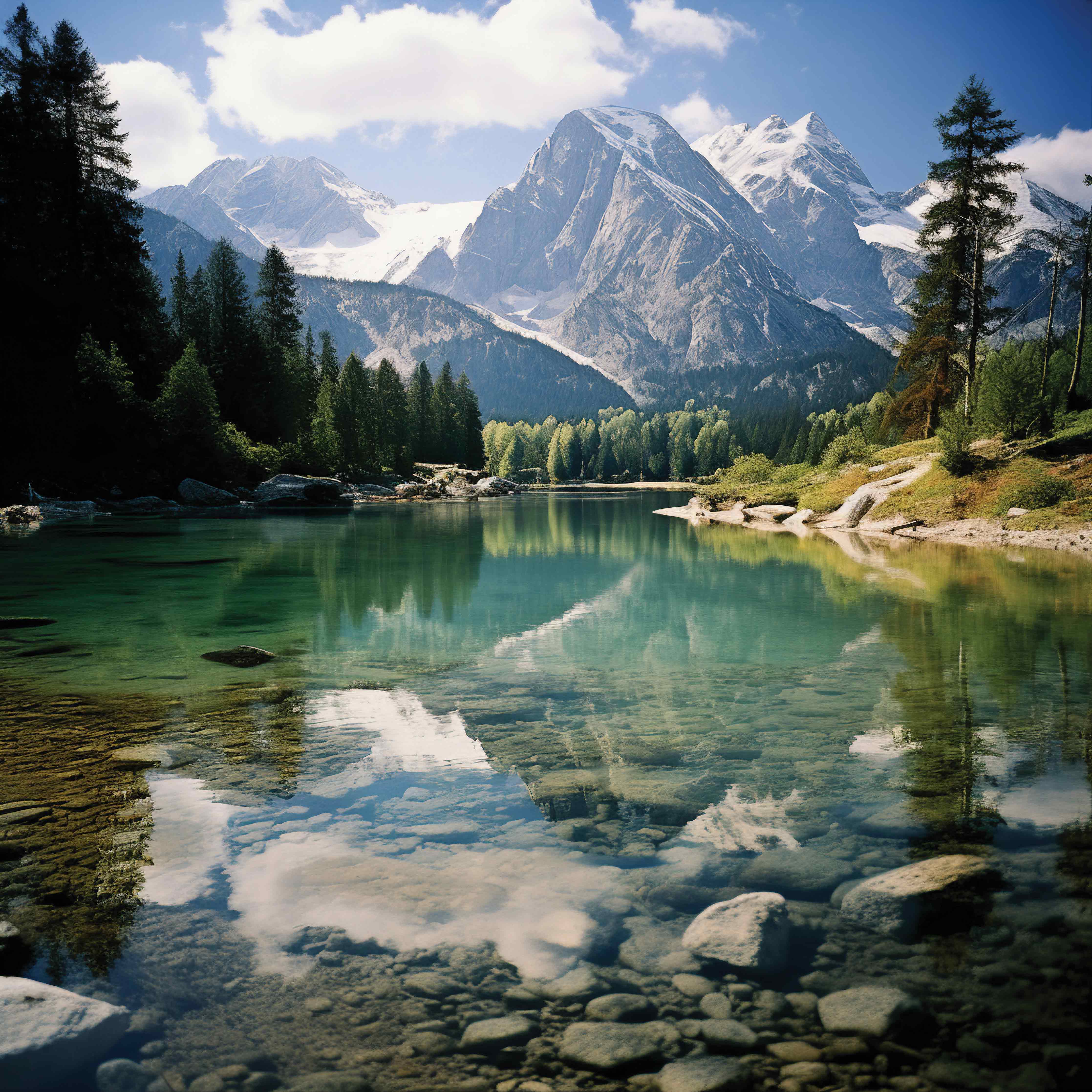 Alpenidylle am Bergsee