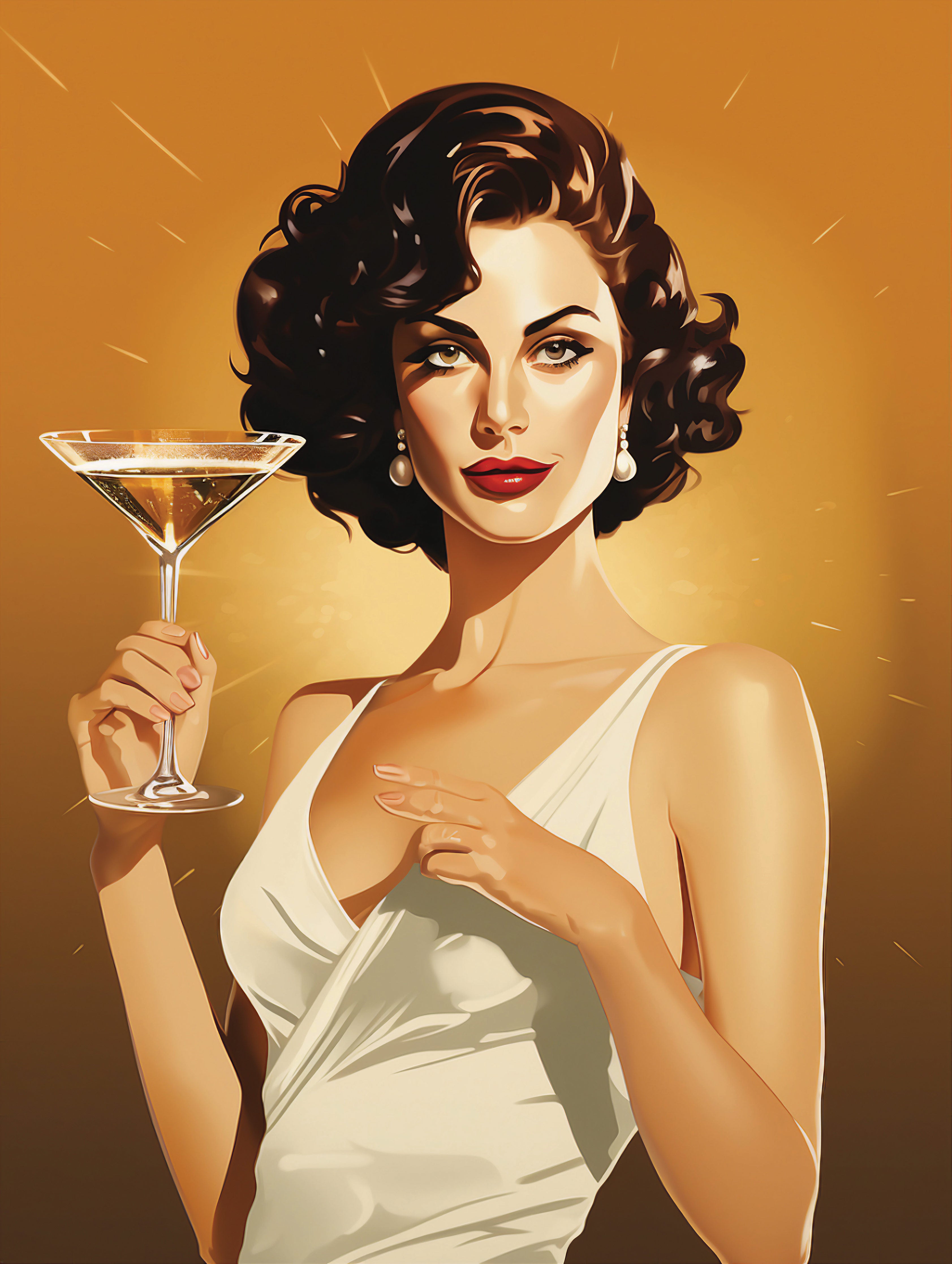 Retro Eleganz: Cocktailabend